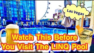 Watch this before you visit The LINQ Pool for BETTER Daybeds Cabanas Pool Chairs and more info [upl. by Wassyngton]