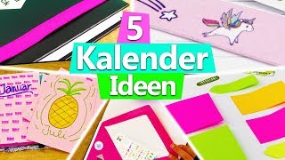 KALENDER 2018 gestalten 5 IDEEN für DIY Planner Setup  Filofax DIY Inspiration basteln deutsch [upl. by Ibob123]