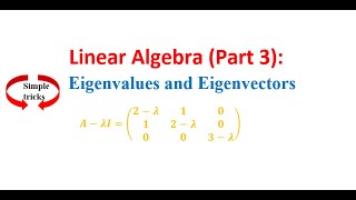 Linear Algebra Part 3  Eigenvalues and Eigenvectors Explained with Examples [upl. by Aiuoqes813]