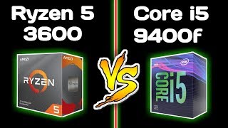 Ryzen 5 3600 vs Core i5 9400f Benchmarks  AMD vs Intel Best budget Gaming CPU 2019 [upl. by Seravat]