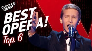 ASTONISHING OPERA Blind Auditions in The Voice Kids  TOP 6 [upl. by Anawak]