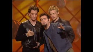 Nsync Win PopRock Band Duo or Group  AMA 2002 [upl. by Machutte]