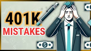 How to Avoid 7 Costly 401k Mistakes Retirement Planning [upl. by Auohc]