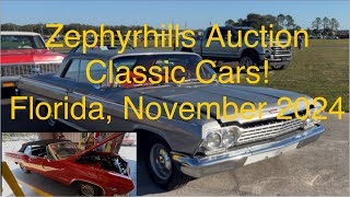 Classic Auction Cars Zephyrhills FL Auto Auction [upl. by Adley913]