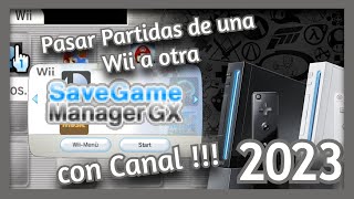 ✅ SaveGameManager GX para Nintendo Wii  Canal 2023 [upl. by Laro]