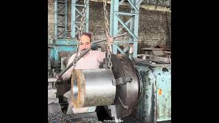 Machining process of Industrial gear with 100yrs old technology [upl. by Labinnah]