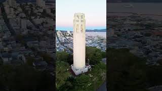 MAJESTIC COIT TOWER drone coittower sanfrancisco [upl. by Ykcim]