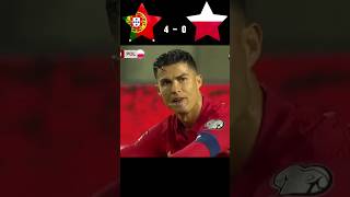 Portugal 🆚 Poland nationcup match highlights shorts cristiano legandary show [upl. by Joshia]