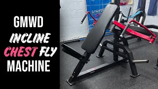 GMWD Incline Chest Fly Machine review plate loaded home gym equipment [upl. by Ettenim]