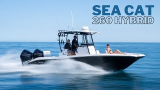 InDepth Walkthrough  Sea Cat 260 Hybrid Catamaran [upl. by Emirak]