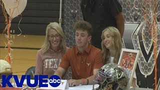 Signing Day sees a handful of Vandegrift students become college athletes  KVUE [upl. by Irb]