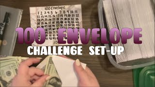 100 Envelope Challenge Setup │ How I Started  │ Blooming Budgets [upl. by Anwahs]