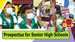 GES releases SHS prospectus for 20232024 Academic year [upl. by Eelarak360]