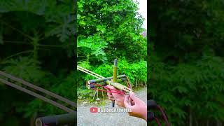 Bamboo Creations with Mini Archer bamboo diy slingshot bambooart [upl. by Kcirreg]