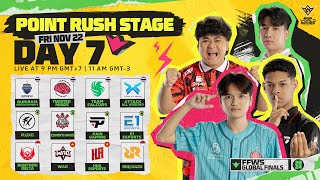 EN FFWS Global Finals 2024  Point Rush Stage  Day 1 [upl. by Ynabe]