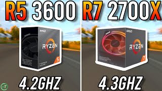 Ryzen 5 3600 vs Ryzen 7 2700X Benchmarked in 2023  RTX 3070 [upl. by Ashwin]