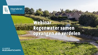 Webinar Regenwater samen opvangen en gebruiken [upl. by Randell95]