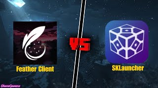 Feather Client VS SKLauncher  Which Is Better And Gives More FPS [upl. by Samuella66]