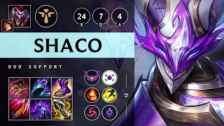 Shaco Support vs LeBlanc Legendary  KR Master Patch 1417 [upl. by Tahp]