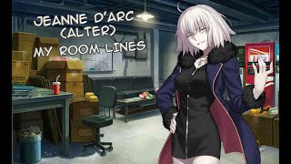 【FGO】Jeanne dArc Alter My Room Voice Lines ENG [upl. by Eneiluj]