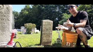 Headstone Cleaning Tutorial [upl. by Janine]