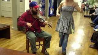 Lonesome John  Miss Moonshine buckdancing Charlie Hunter f  Tennessee Valley Fiddlers Convention [upl. by Tnarud]