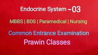 Endocrine System Part03  Endocrinology  MBBS  BDS  Paramedical  Nursing  cee mec [upl. by Euqinwahs860]