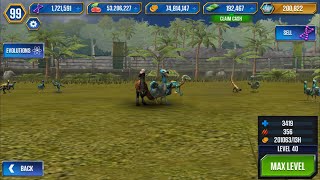 ALL FLOCK DINOSAURS IN ONE CAGE  JURASSIC WORLD THE GAME [upl. by Mychael]