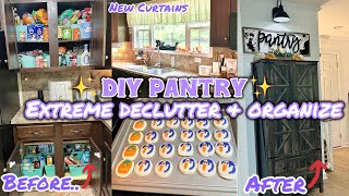 ✨NEW PANTRY  EXTREME DECLUTTER amp ORGANIZING pantry pantryorganizing [upl. by Illa]