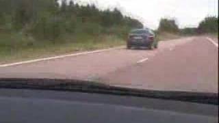 BMW E46 M3 convertible vs Volvo S60 T5 [upl. by Arakal322]