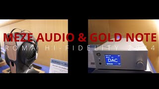 MEZE AUDIO E GOLD NOTE al Roma HiFidelity 2024 [upl. by Pettifer]