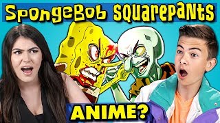 Teens React To SpongeBob Anime Trilogy [upl. by Frodeen]