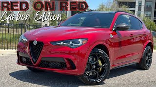 2024 Alfa Romeo Stelvio Quadrifoglio Carbon Edition In Red Is A Show Stopper [upl. by Lipkin]