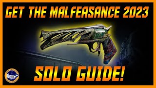 Destiny 2 How To Get The Malfeasance In 2023 SOLO Darkness In The Light Complete Guide [upl. by Carleen]