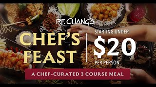 Chefs Feast 3Course Meal from 20 Enjoy Chicken Lettuce Wraps amp More [upl. by Libbey]