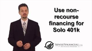 Real Estate Solo 401k Leverage with Non Recourse Financing [upl. by Sido]