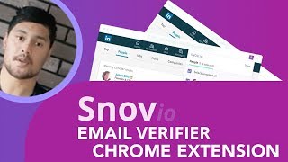 email verifier chrome extension  Snovio [upl. by Sonafets]