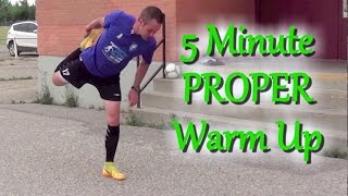 How To Warm Up Before A Soccer  Football Game [upl. by Htabmas]