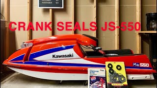 KAWASAKI JS550 stand up Jetski Crank Seals  Rebuild  INTRO PART 1 [upl. by Enytsuj]