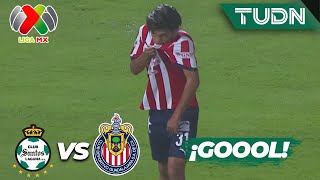 ¡GOLAZO Yael Padilla hace el 02  Santos 02 Chivas  Liga Mx AP2024  J16  TUDN [upl. by Fakieh]