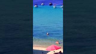 Greece Halkidiki Ammouliani island beach ⛱️🏖️🌊 beach sea island [upl. by Marinelli]