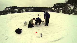 Elliot Lake Ice Fishing 2014 [upl. by Liahus43]