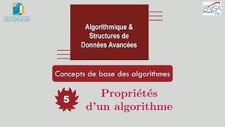 5  Propriétés dun algorithme CH 1  Concepts de base des algorithmes [upl. by Ama]