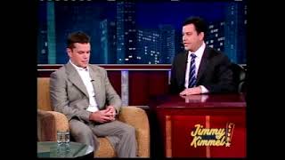 Jimmy Kimmel ran out of time for Matt Damon 2006 [upl. by Genvieve]