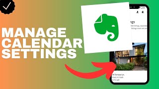 How to manage the calendar settings in the Evernote app [upl. by Rebeca]