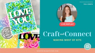 LIVE REPLAY Using Cardmaking Kits Many Cards [upl. by Neille663]