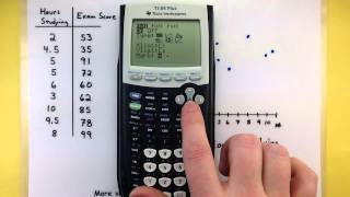 Statistics  Making a scatter plot using the Ti8384 calculator [upl. by Malachi]