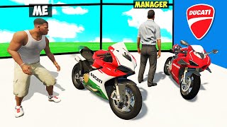 Stealing EVERY DUCATI SUPER BIKES From THE SHOWROOM in GTA 5 [upl. by Hanson]