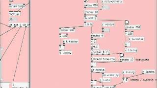 Tone Rows  Puredata algorithmic composition [upl. by Aisereht]