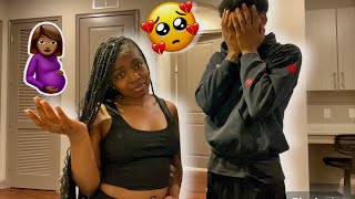 IM PREGNANT PRANK ON BF HE GOT EMOTIONAL [upl. by Acirat]